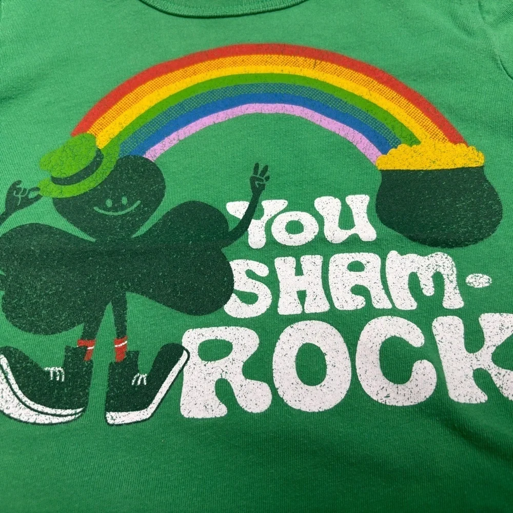GAP Kids 2T Green 'You Sham-Rock' Tee, Excellent Cndtn, offrswlcm, 15%offw2+Bdle